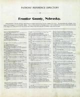 Directory 1, Frontier County 1905